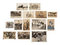 [EARLY PHOTOGRAPHY]. A large collection of assorted photographs of African American vernacular subjects.