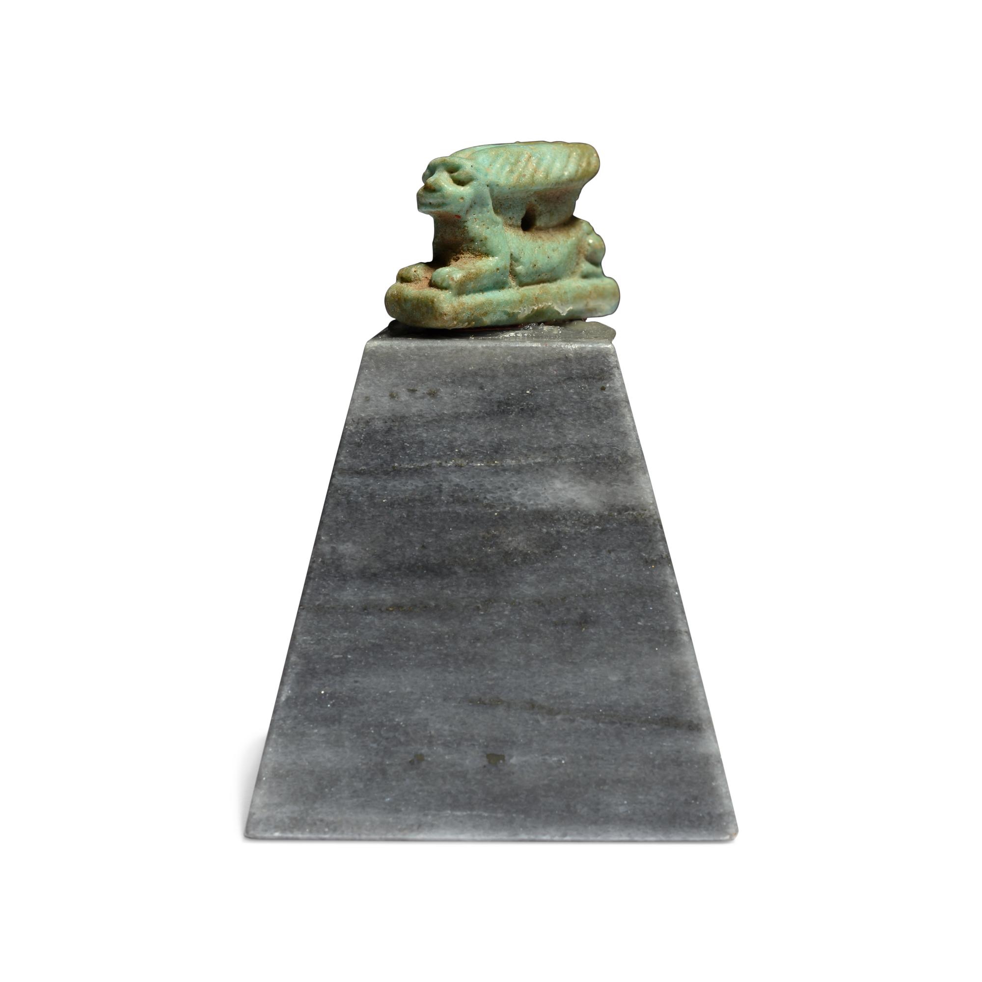 An Egyptian Faience Rabbit