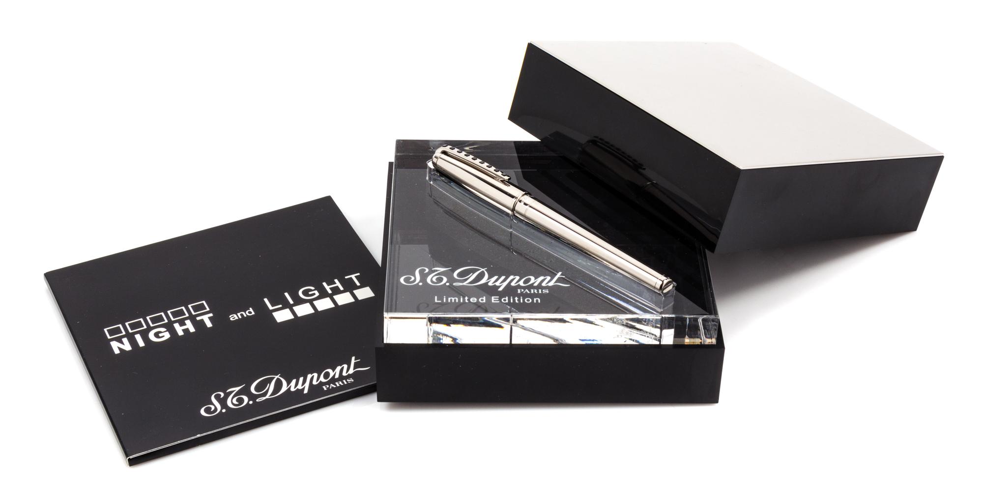 An S.T. Dupont Night and Light: Night Limited Edition Onyx-Inset Fountain Pen