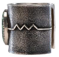 Silver Tufa Cast Cuff Bracelet, with Turquoise and Coral Lot is located and will ship from Denver, Collection.