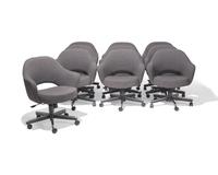 Set of Ten Executive Swivel Armchairs Knoll, Inc.
