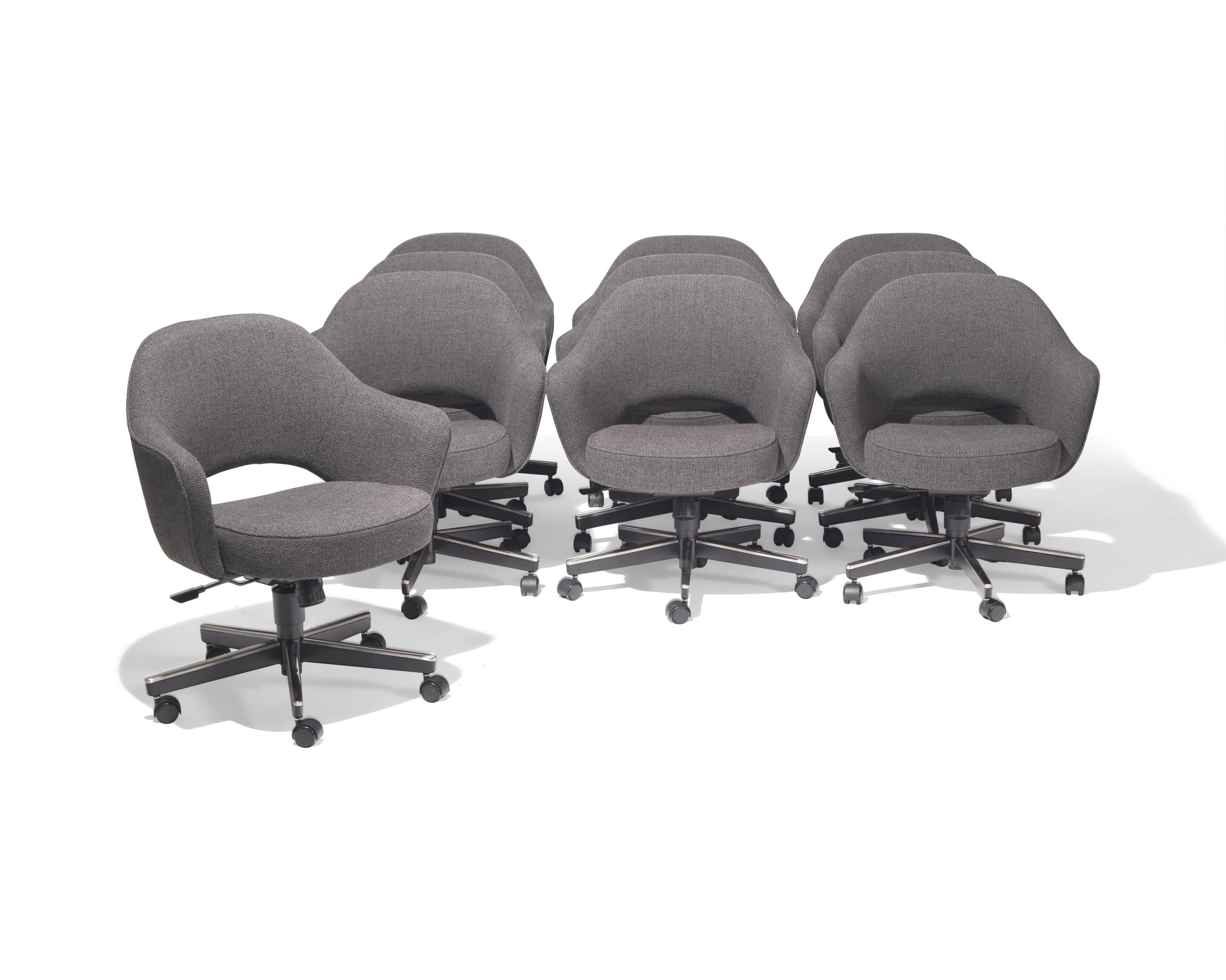 Set of Ten Executive Swivel Armchairs Knoll, Inc.