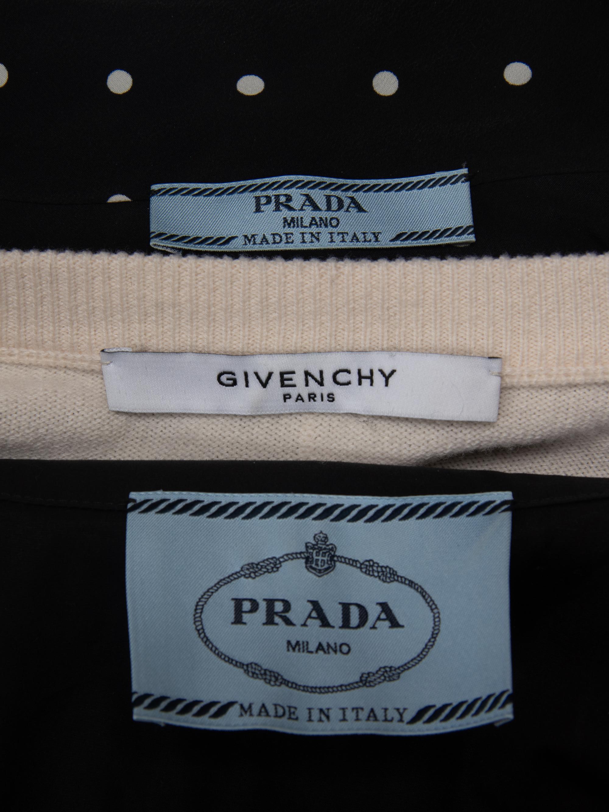 Three Designer Tops, Givenchy & Prada