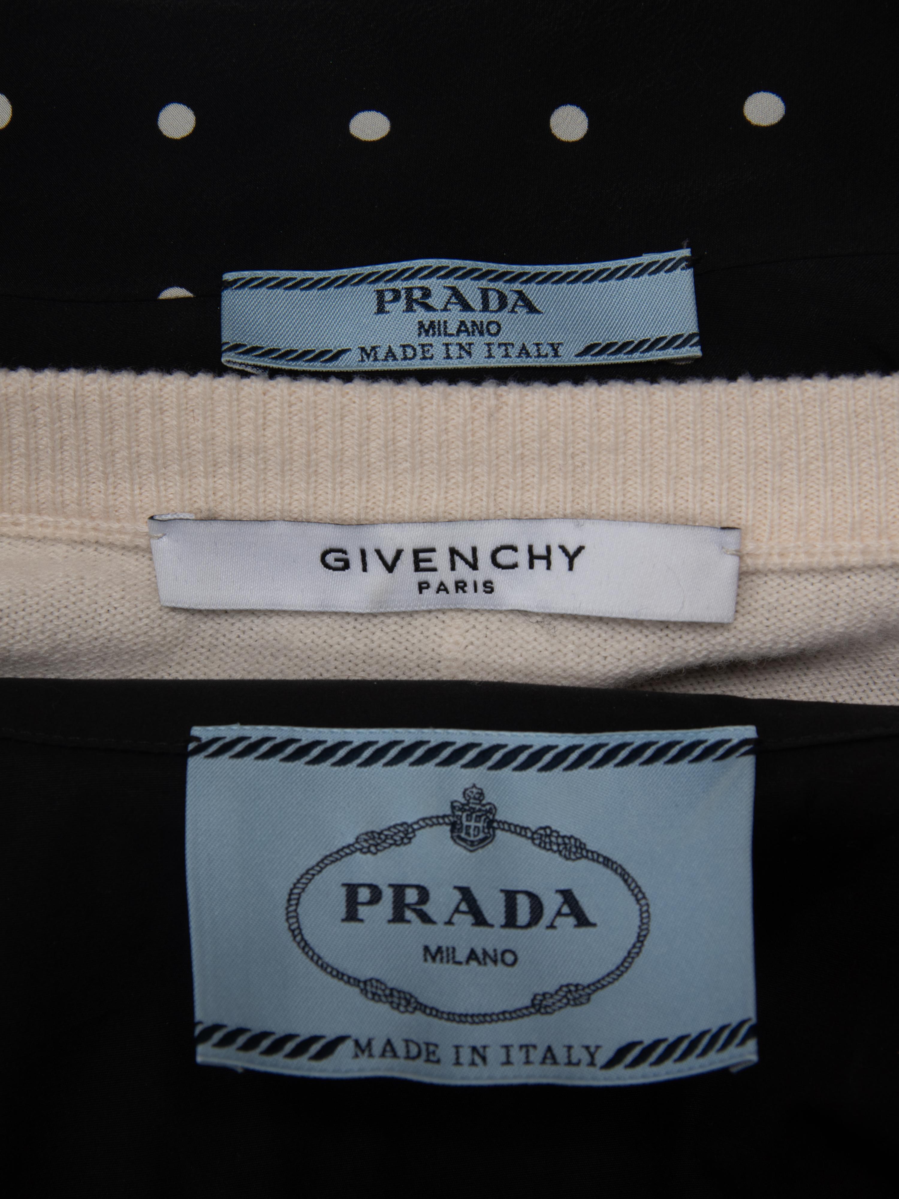 Three Designer Tops, Givenchy & Prada