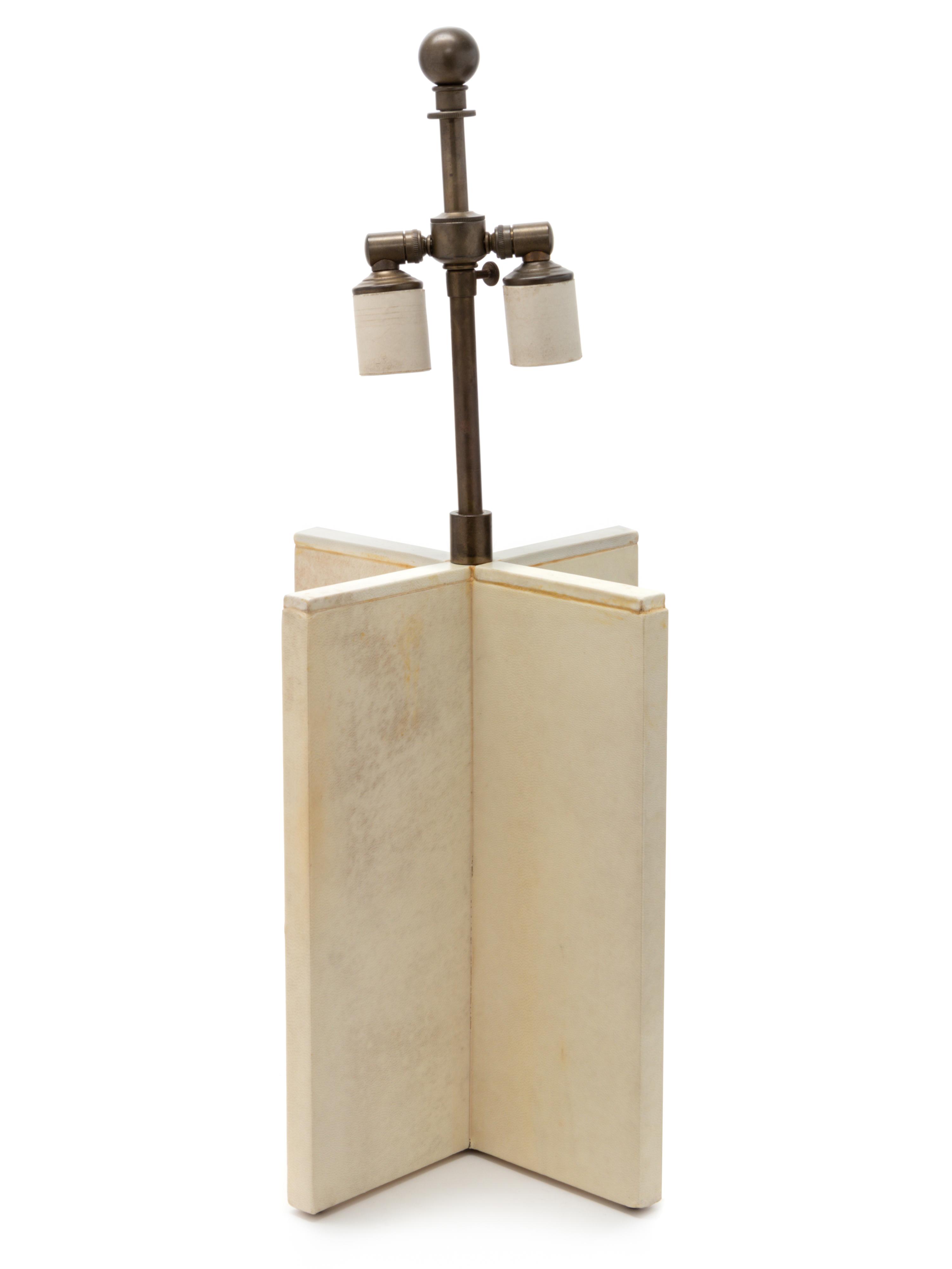 Custom Croisillon Table Lamp Mattaliano, USA