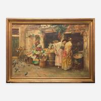Stefano Novo (Italian, 1862-1927) The Fruit Market