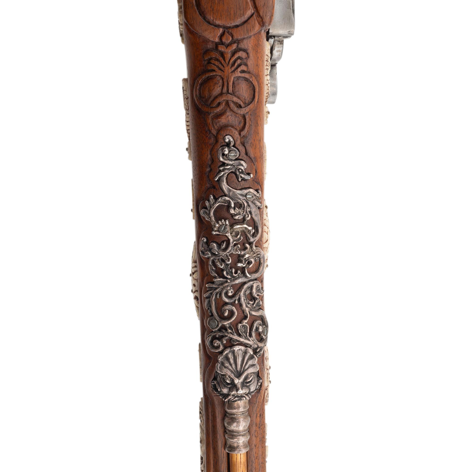 Contemporary Wheellock Rifle by John B. Derrick (American, b.1936)
