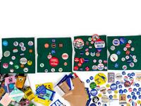 (Politics Memorabilia) Assorted political campaign materials, comprising: