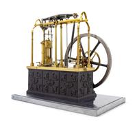 A Brass and Silvered Metal Chadburns Condensing Steam Engine