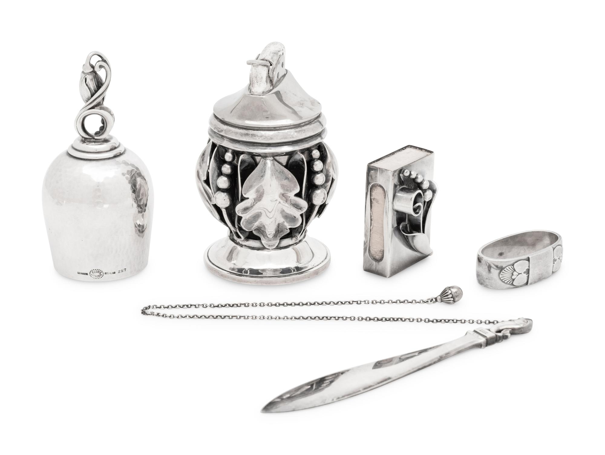 A Group of Georg Jensen Silver Articles
