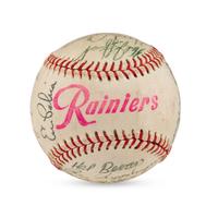 A 1960 Seattle Rainers Team Signed Autograph Baseball