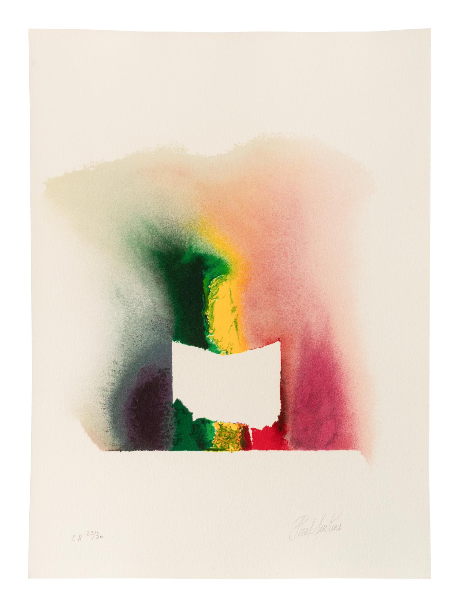 La Couleur Est Un Chemin (complete portfolio of four prints with five pages of text in French) , 1986
