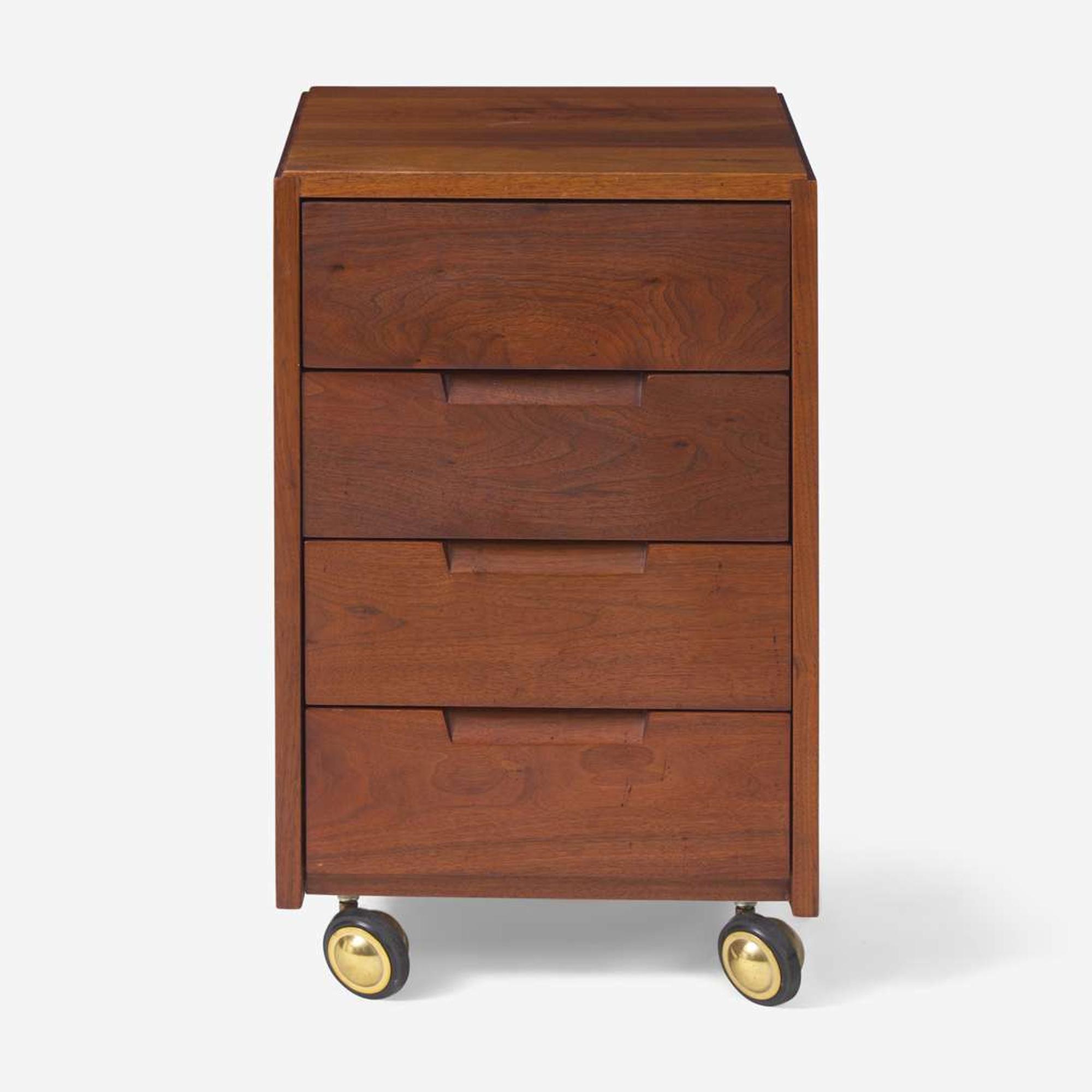 George Nakashima (American, 1905-1990) Special Pedestal Chest of Drawers, New Hope, Pennsylvania, 1973