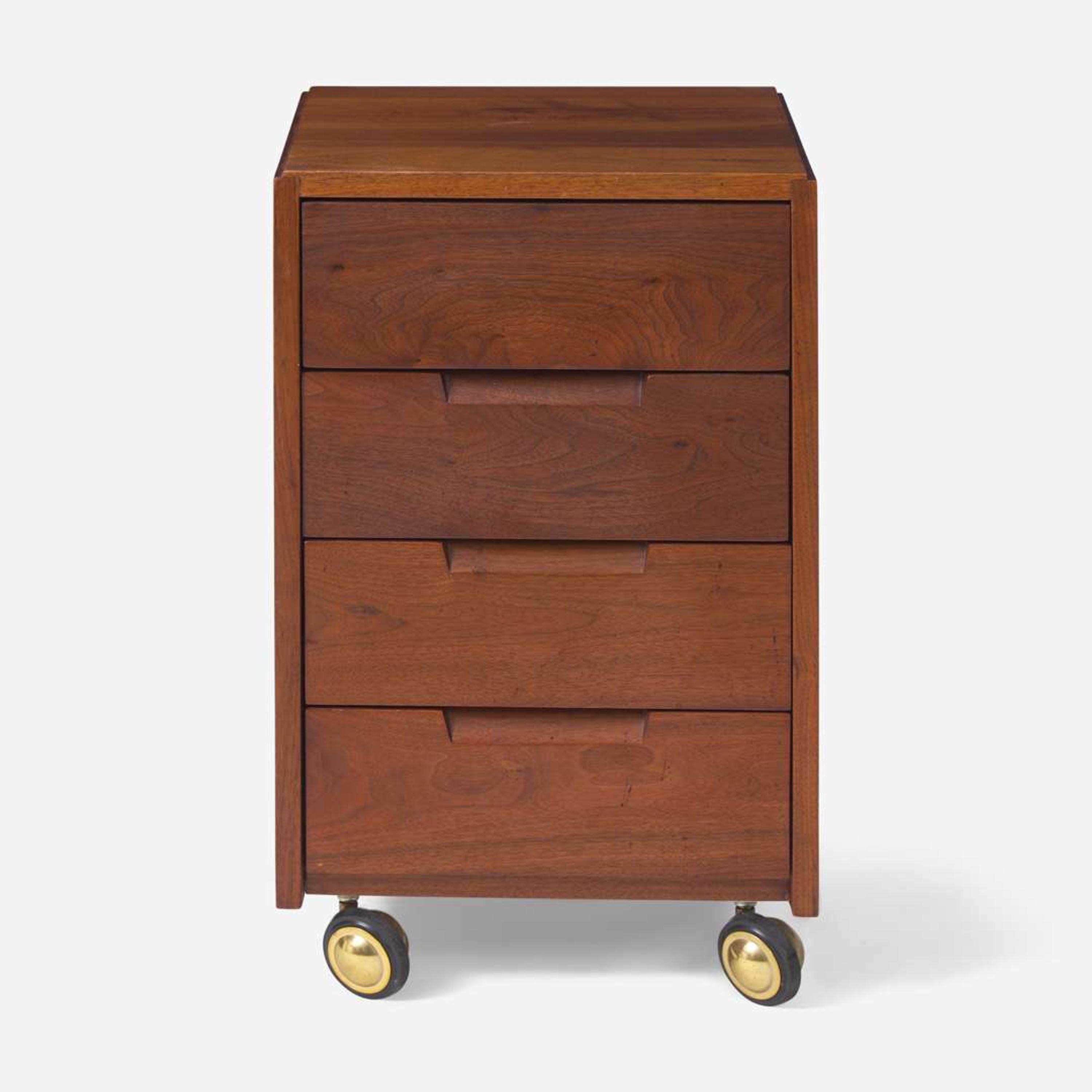 George Nakashima (American, 1905-1990) Special Pedestal Chest of Drawers, New Hope, Pennsylvania, 1973