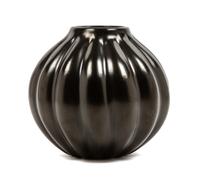 A Santa Clara Blackware Pottery Vase Height 8 x diameter 8 inches. — Helen Shupla