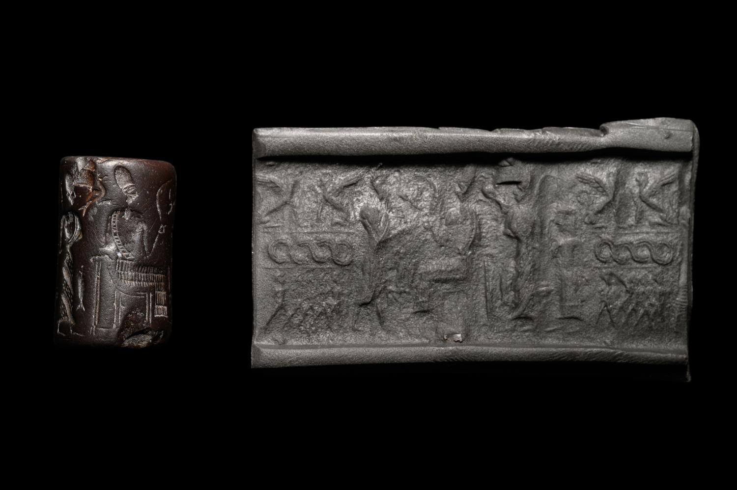 A Northern Mesopotamian Hematite Cylinder Seal