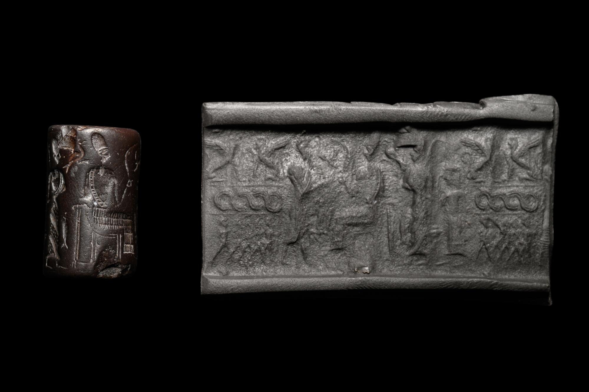 A Northern Mesopotamian Hematite Cylinder Seal