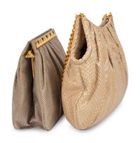 Three Judith Leiber Items: One Belt, Two Bags, 1980s