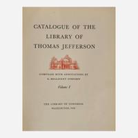 [Americana] [Jefferson, Thomas] Group of 2 Reports on Thomas Jefferson's Library