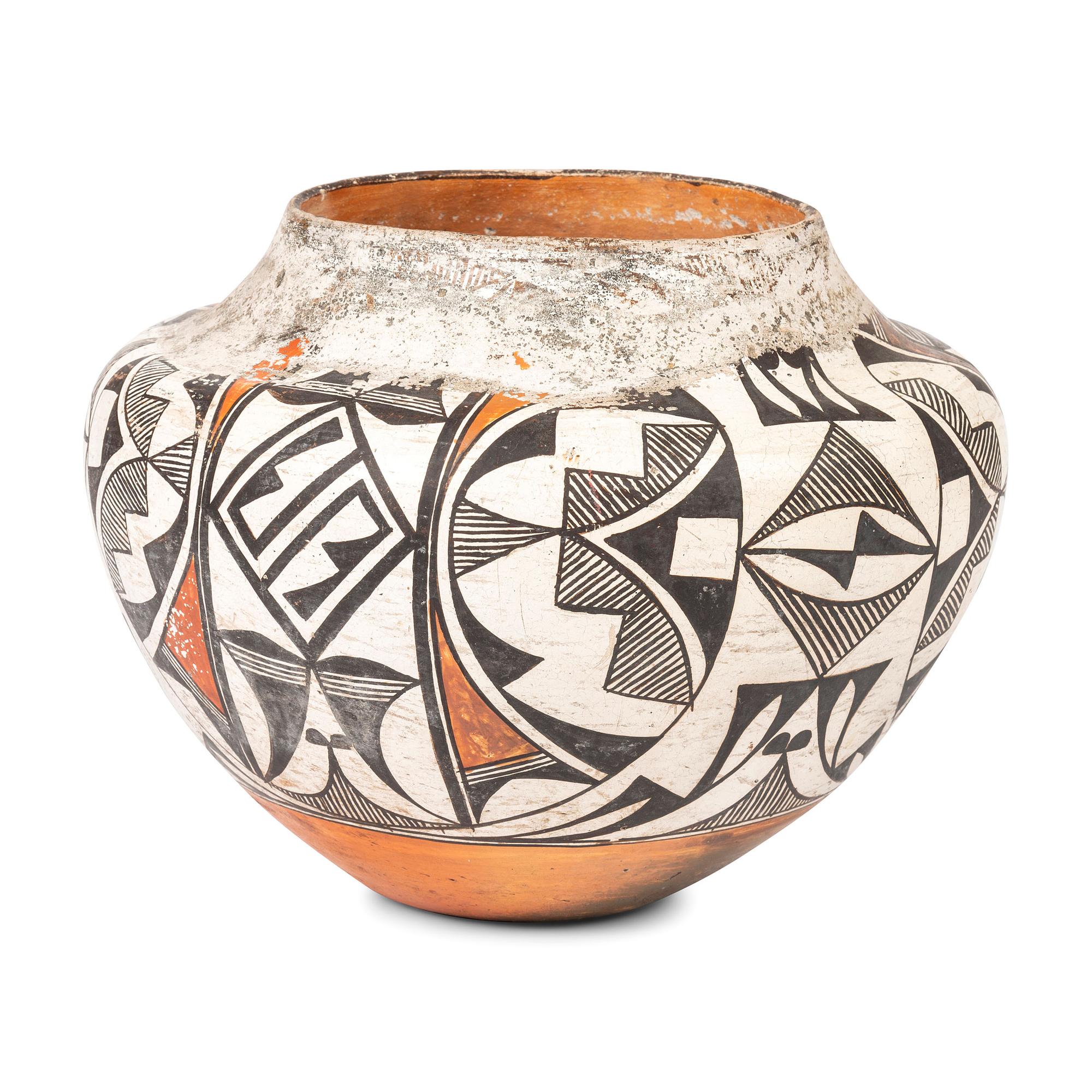 Acoma Polychrome Pottery Jar