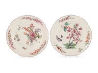 A Pair of Chelsea Porcelain Dishes