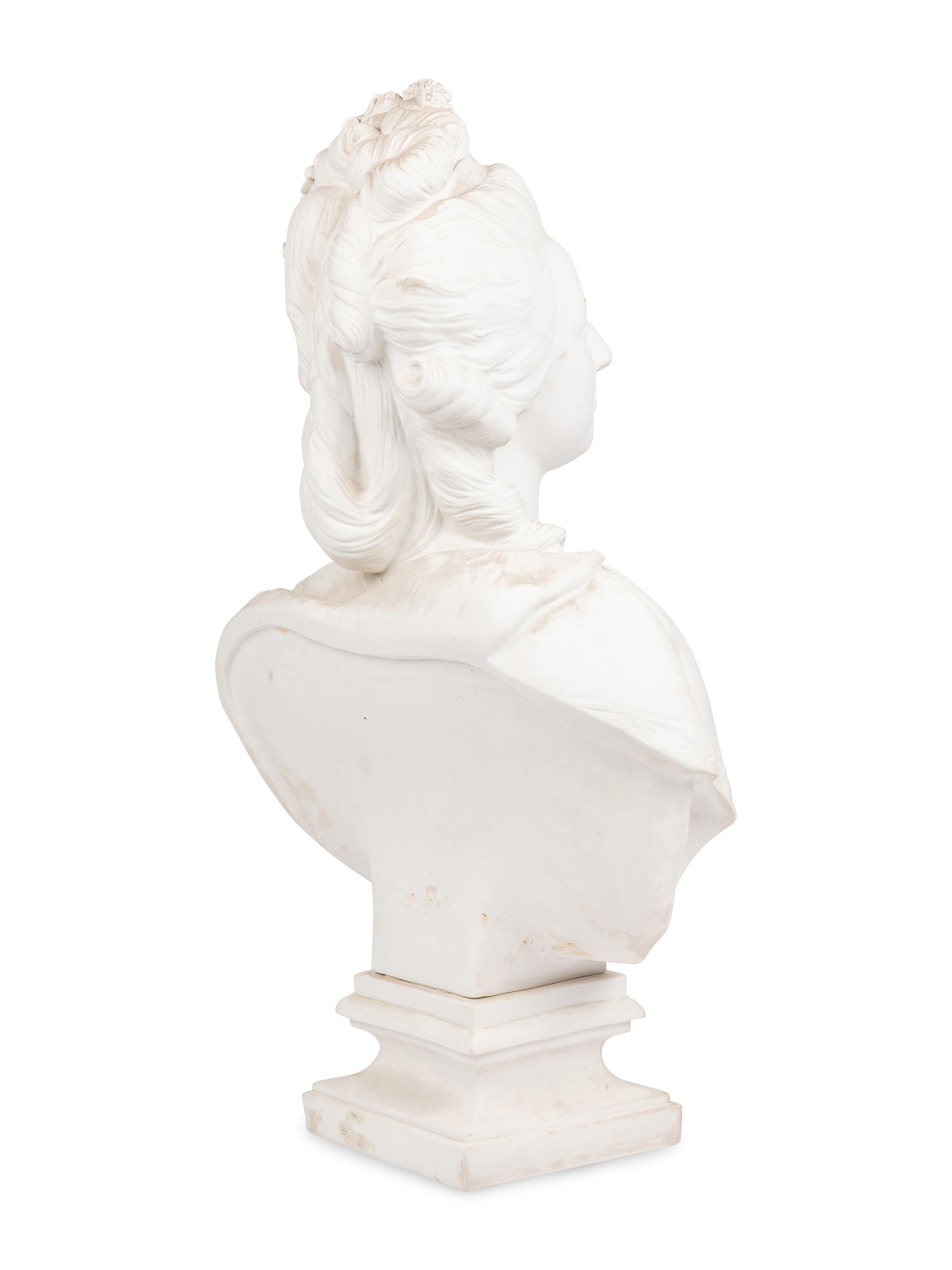 A Parianware Bust of Marie Antoinette