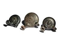 Three Campanian Calene-Ware Gutti