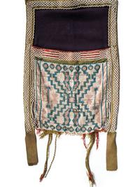 Potawatomi Loom Beaded Bandolier Bag, with Thunderbird Imagery