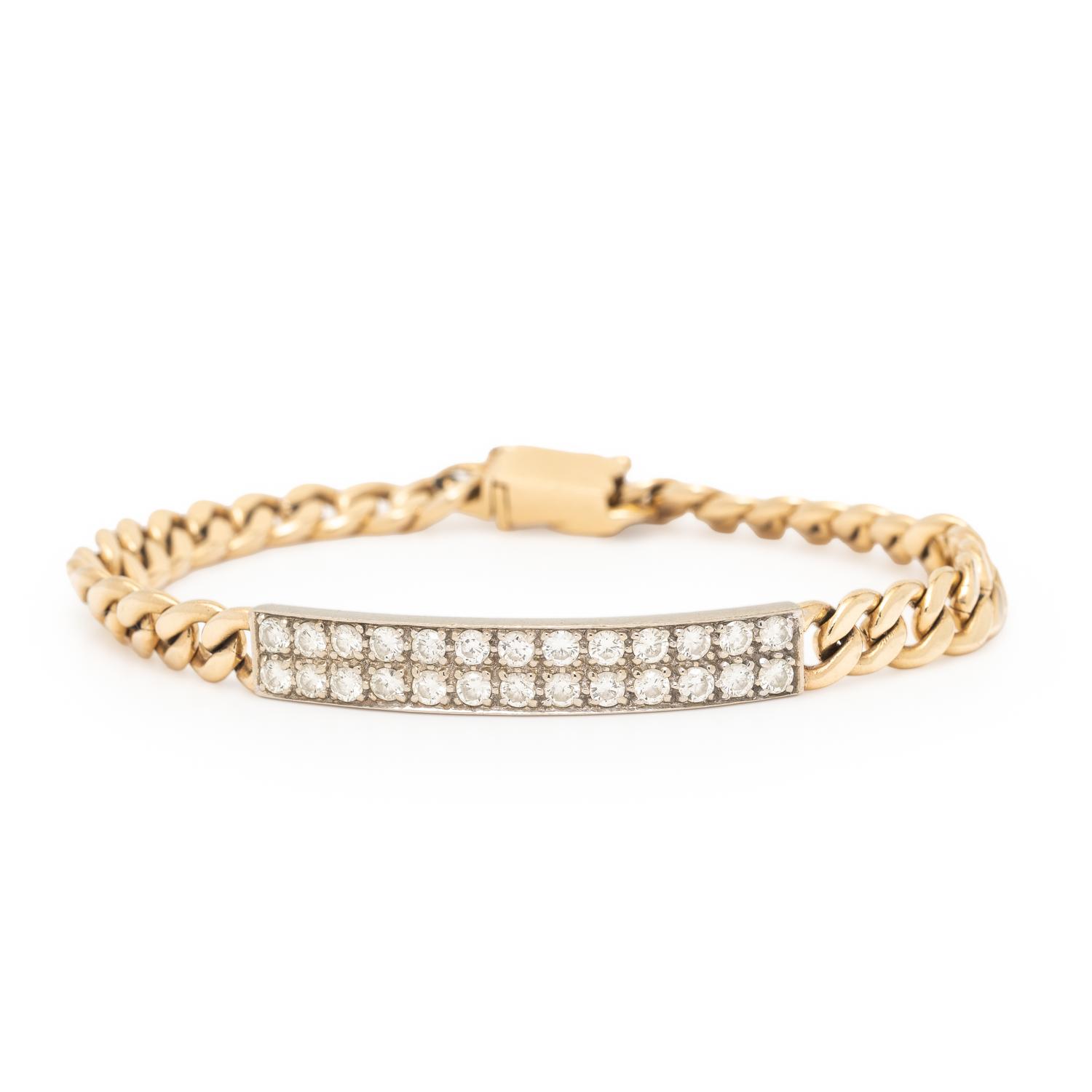 Hammerman Brothers, Diamond and Yellow Gold Bracelet