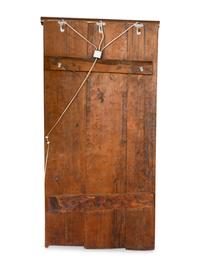 A Tibetan Polychrome Painted Tiger Door