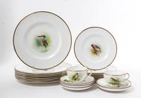A Royal Worcester Partial Dinner Service Diameter of dinner plate 10 3/4 inches. — 20TH CENTURY