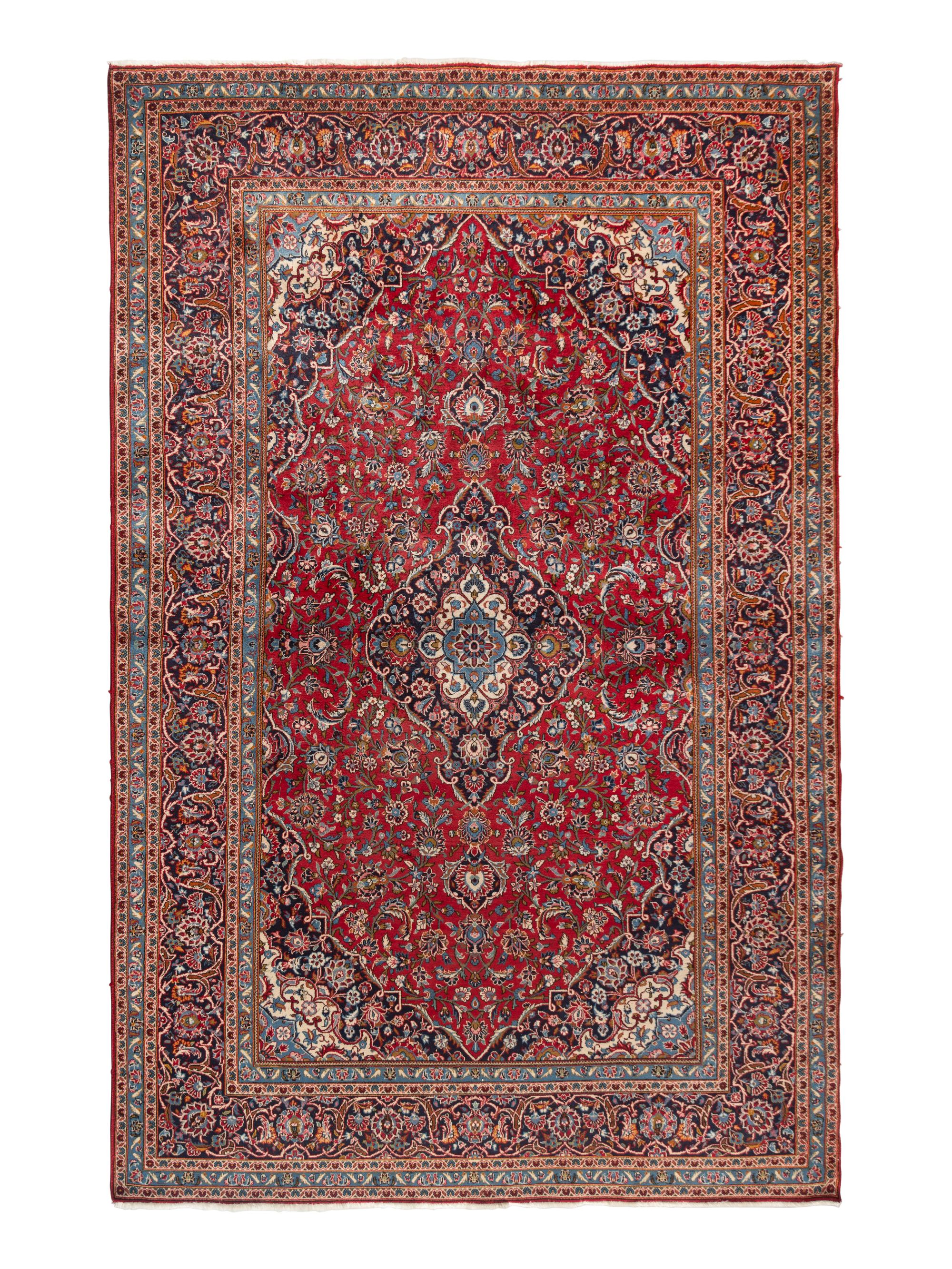 A Kashan Wool Rug