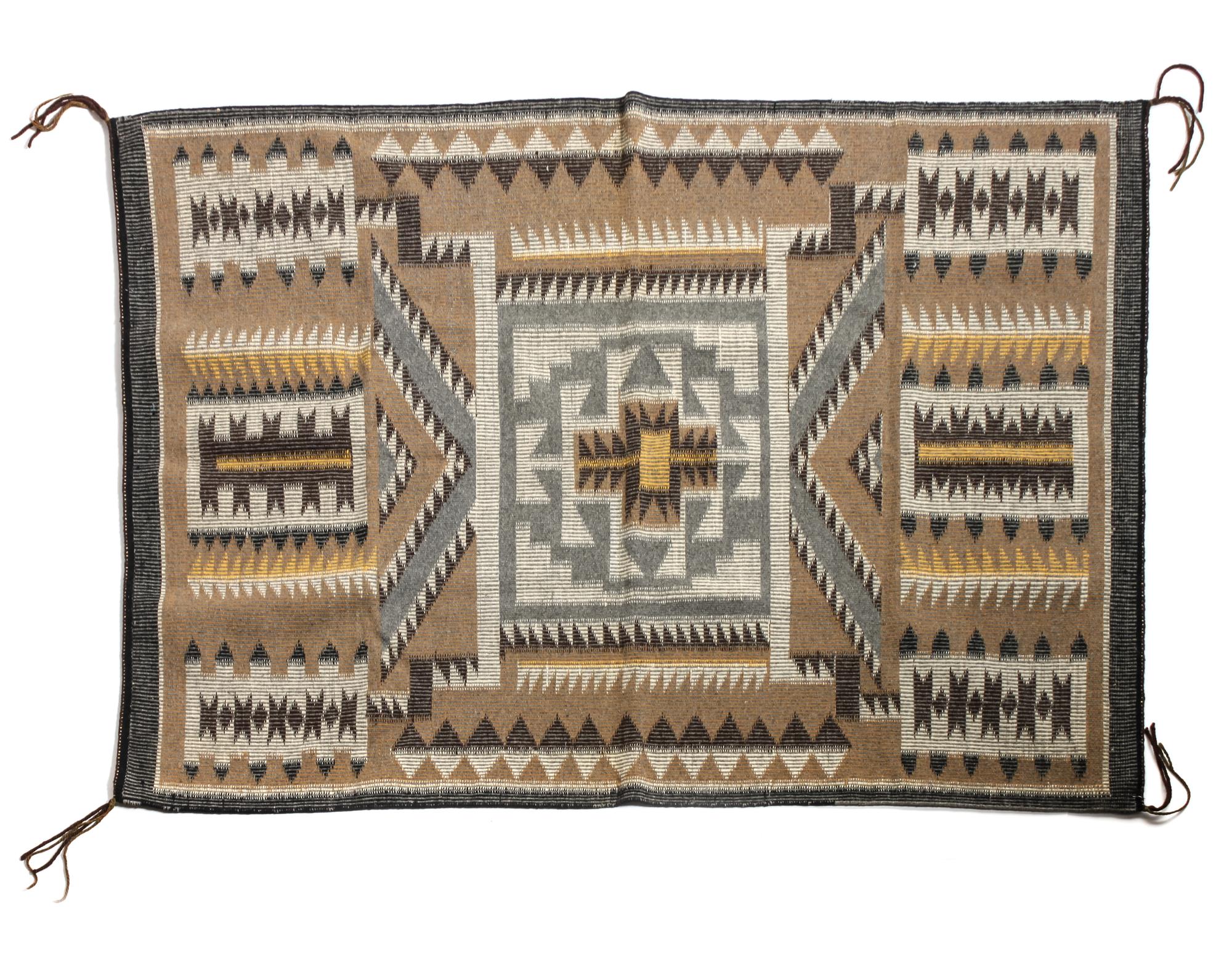 Navajo Coal Mine Mesa Rug 56 x 40 inches — Circa 1970