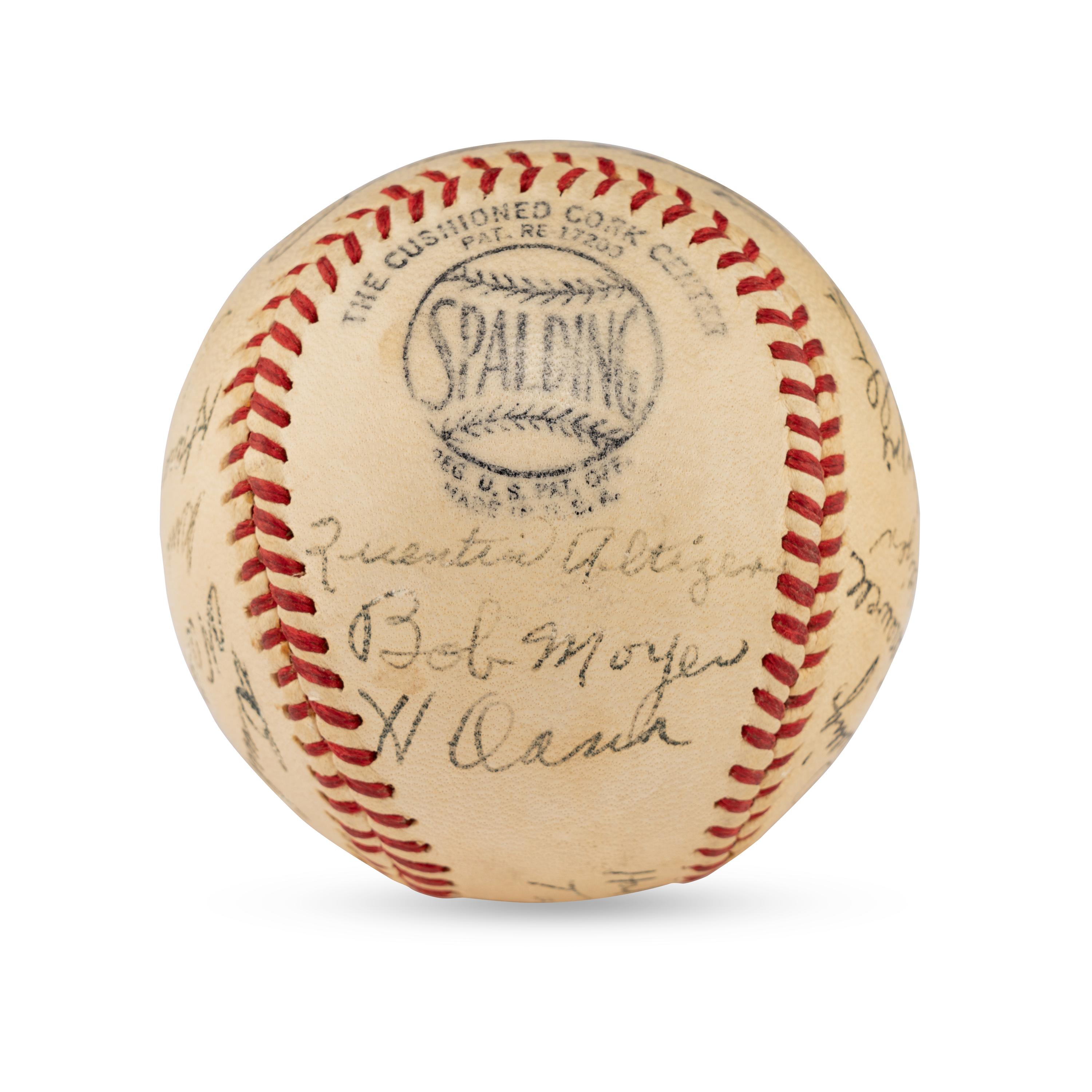 A 1946 Dallas Rebels Team Signed Autograph Baseball