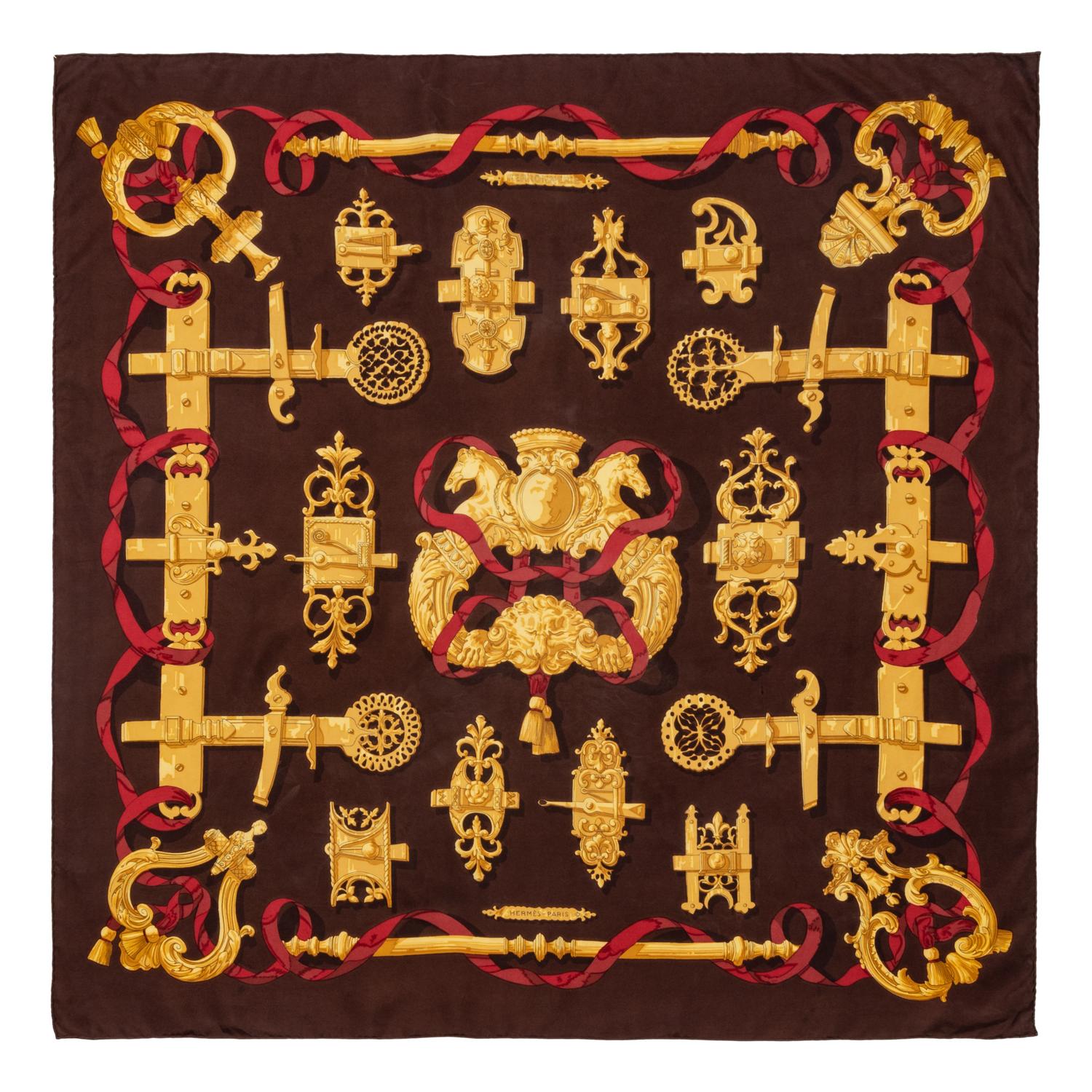 Two Hermès 90cm Silk Scarf, Carré