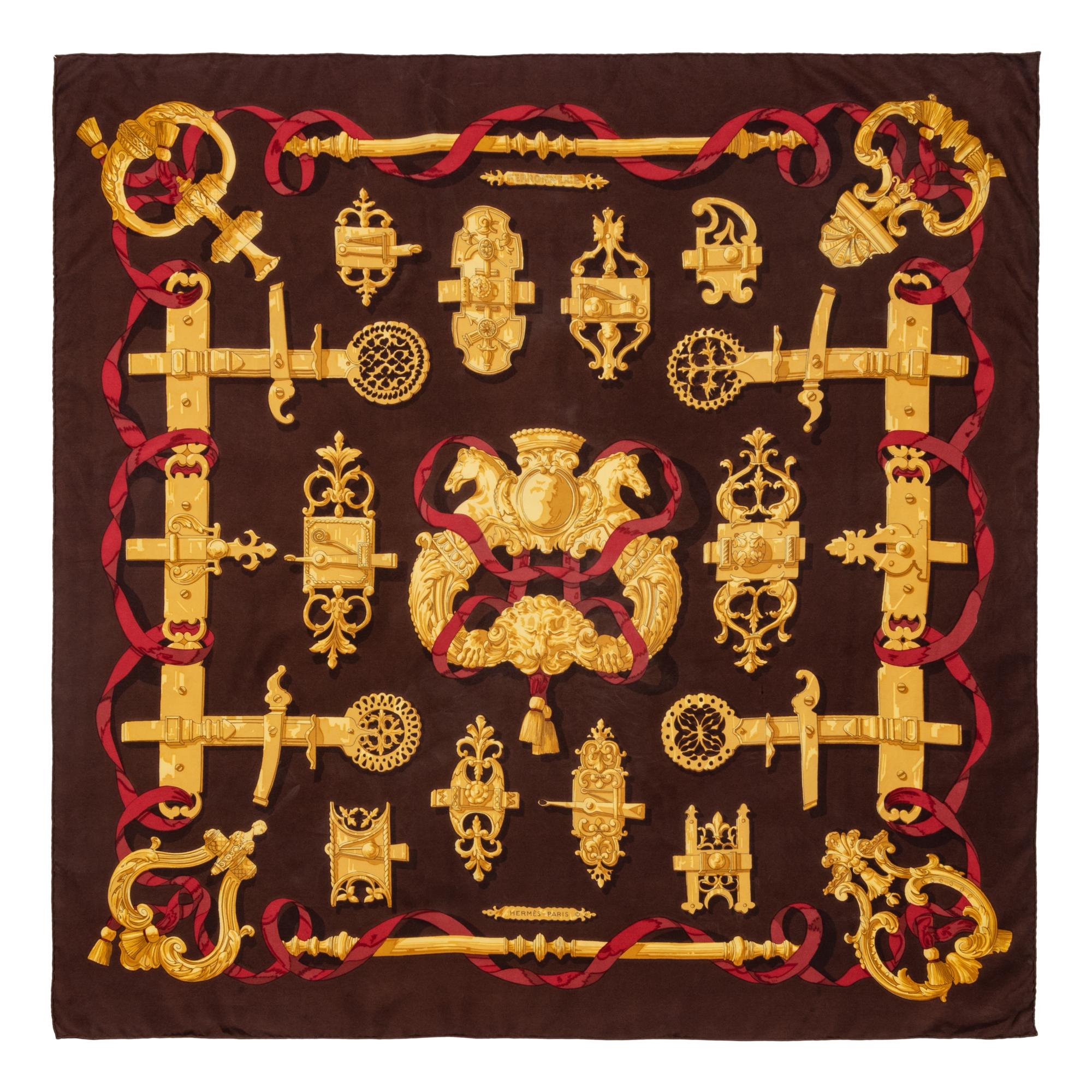 Two Hermès 90cm Silk Scarf, Carré