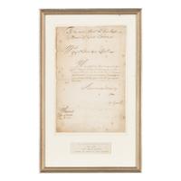 Wren, Christopher, Sir (1632-1723). Manuscript document signed ("Cr. Wren") to Sir William Wyndham, 3rd Baronet, Whitehall, 10 July 1714.