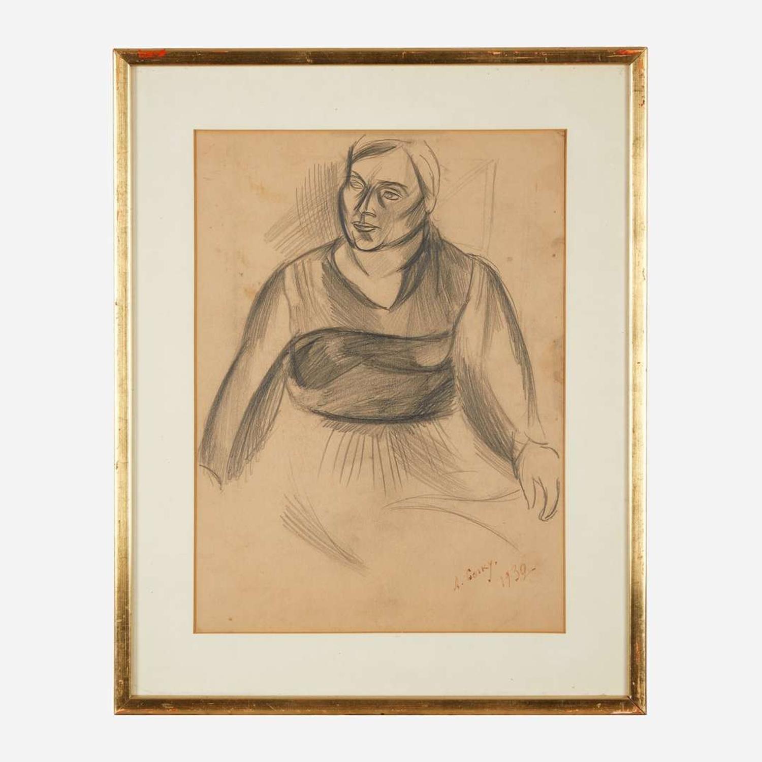 Arshile Gorky (American, 1904-1948) Portrait of a Woman