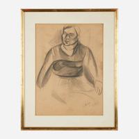 Arshile Gorky (American, 1904-1948) Portrait of a Woman