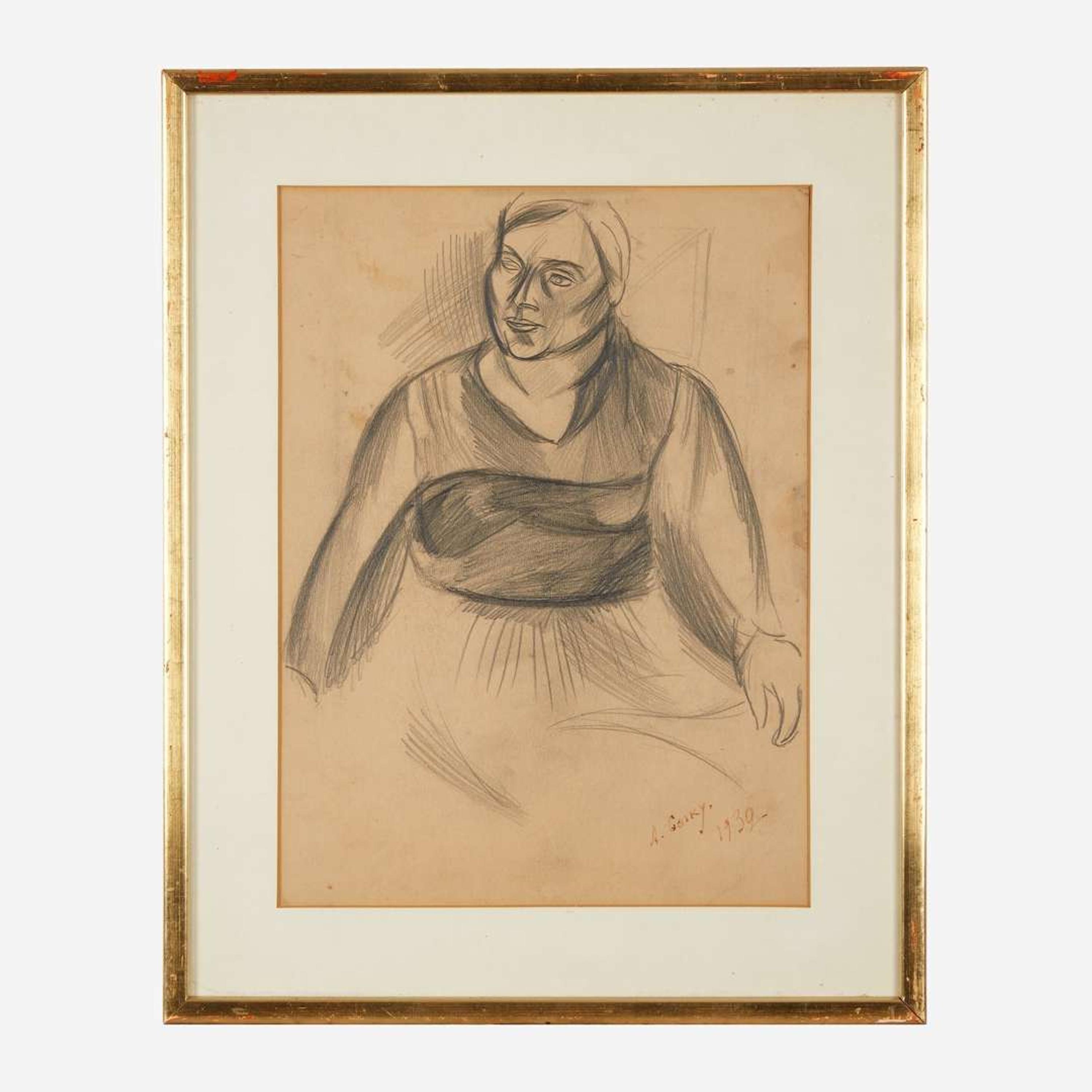 Arshile Gorky (American, 1904-1948) Portrait of a Woman