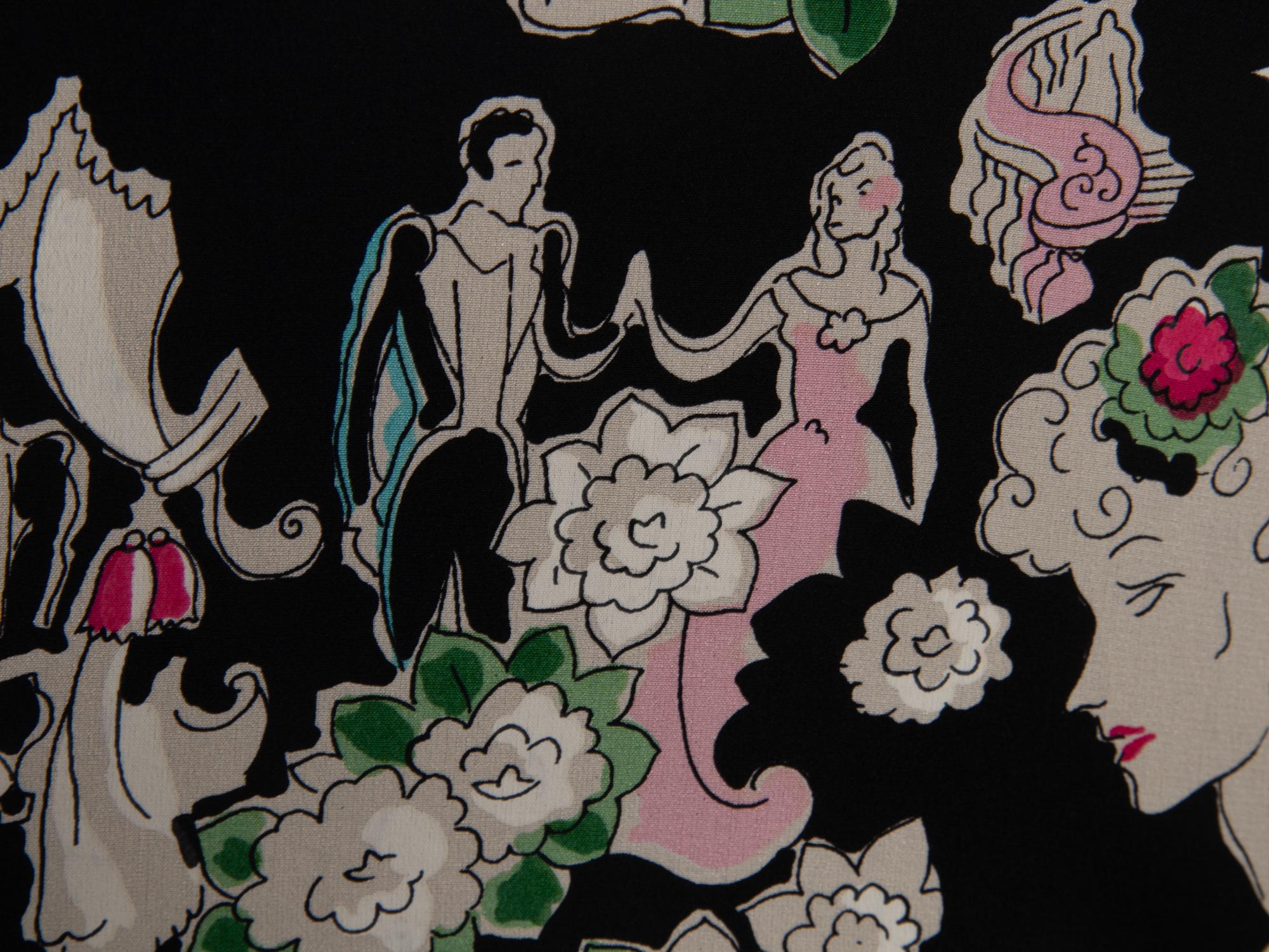 Chanel Printed Silk Robe