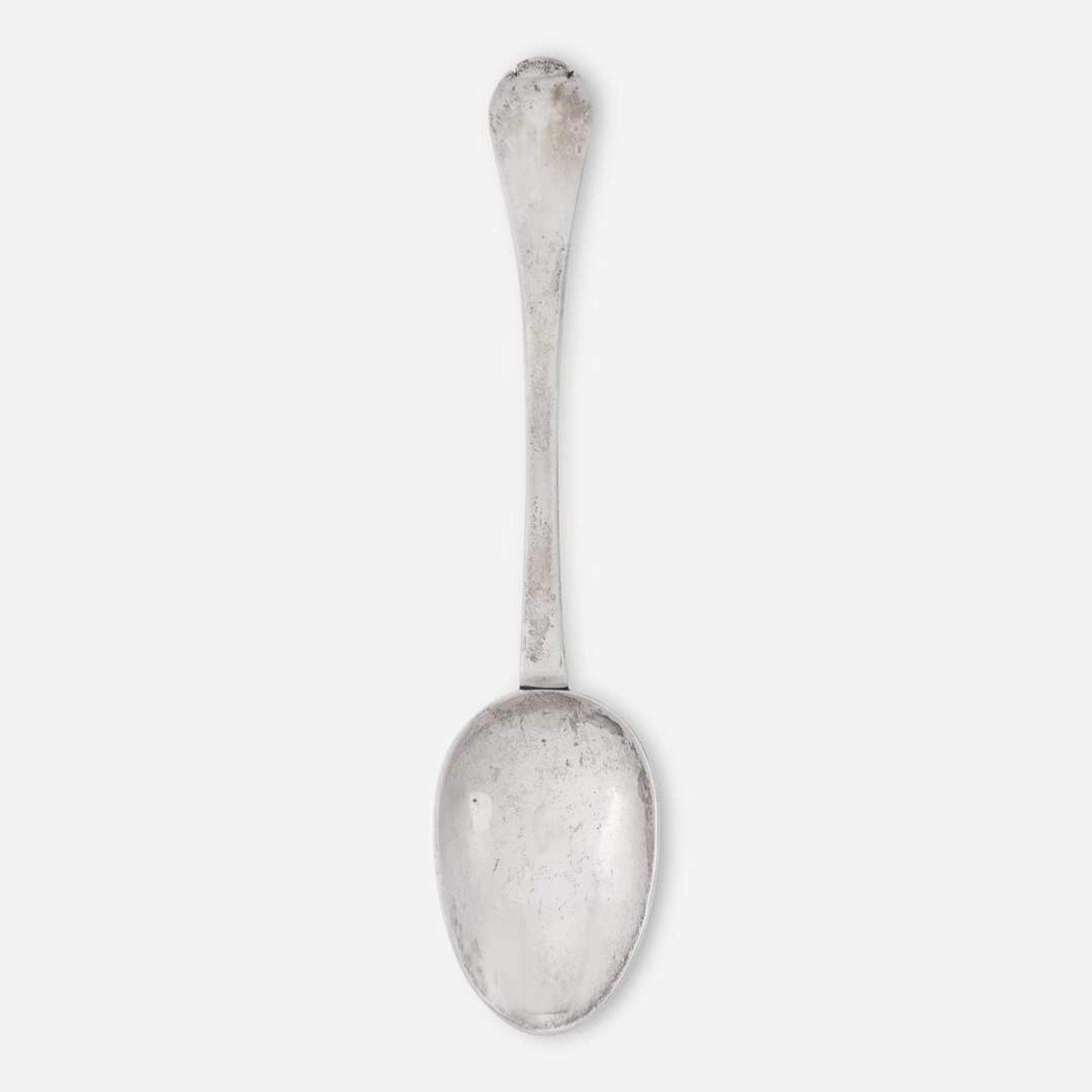 A silver tablespoon John Tanner (1713-1785), Newport, RI, circa 1735