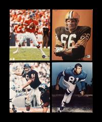 A Group of Over 30 Signed Autograph Football Hall of Fame Items (Beckett Authentication Services Certified),