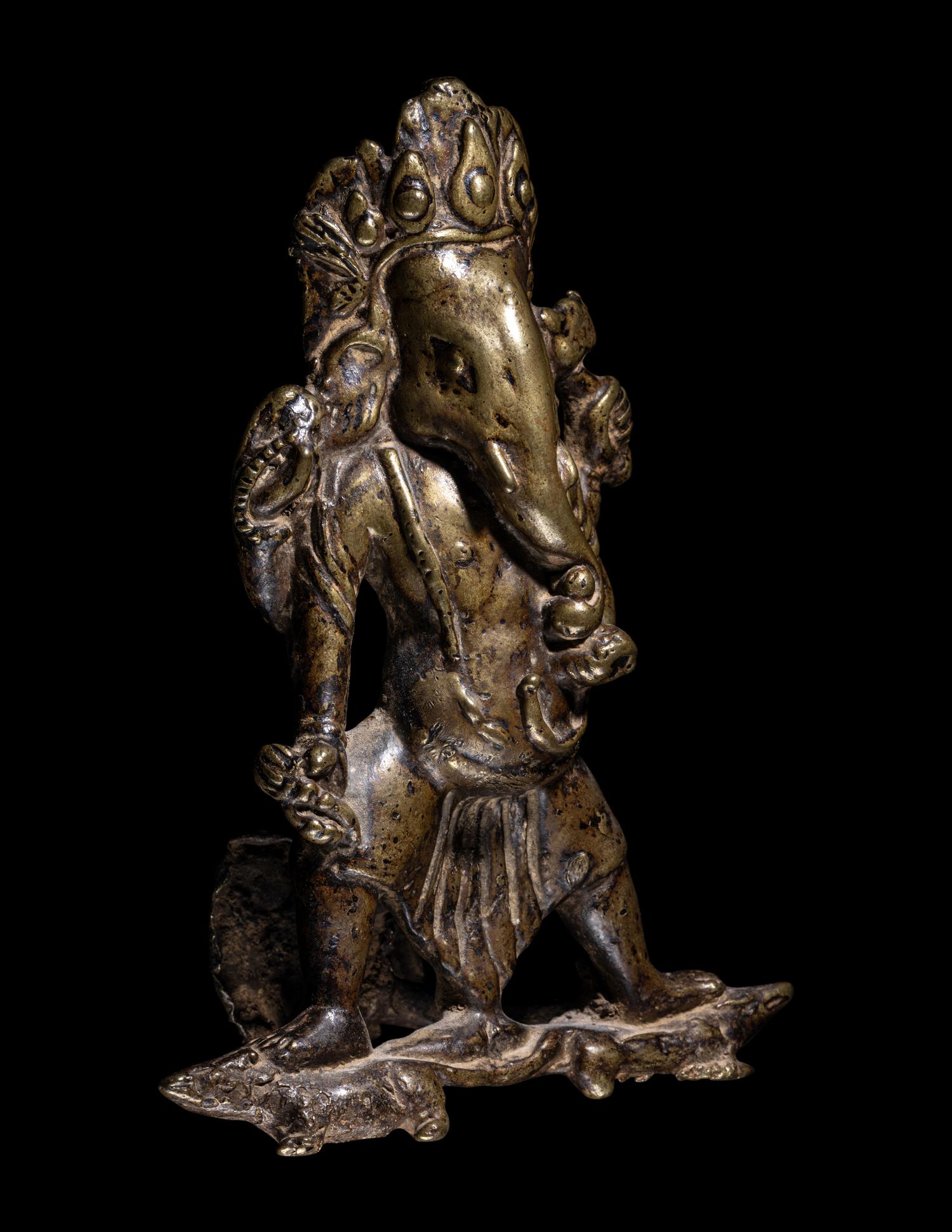 An Indian Brass Figure of Ganesha
