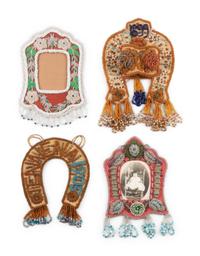 Haudenosaunee Beaded Whimseys, Frames and Horse Shoes