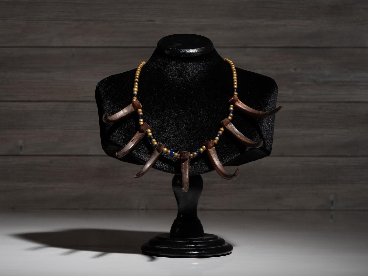 Northern Plains Imitation Bear Claw Necklace