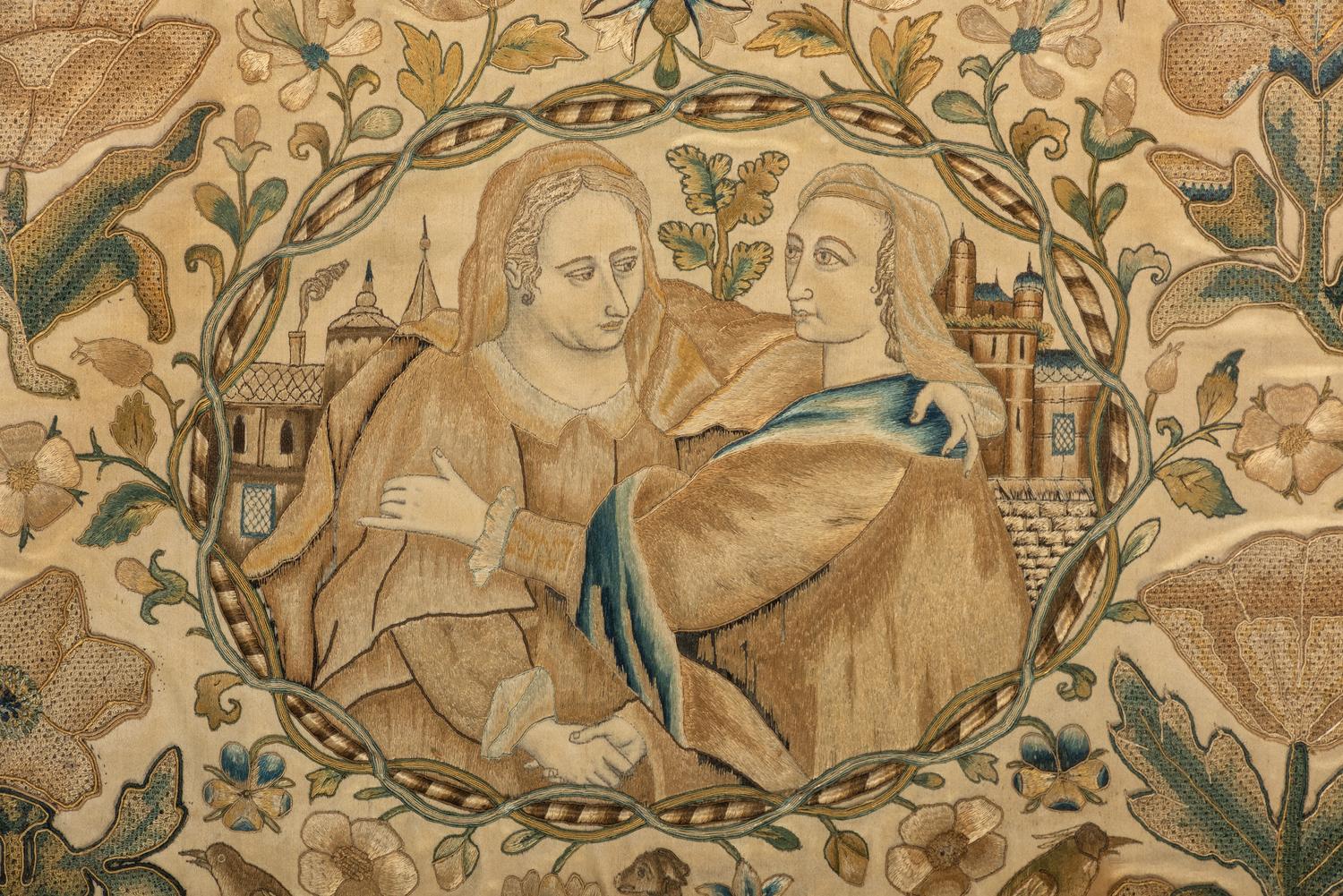 An English Stumpwork Friendship Embroidery