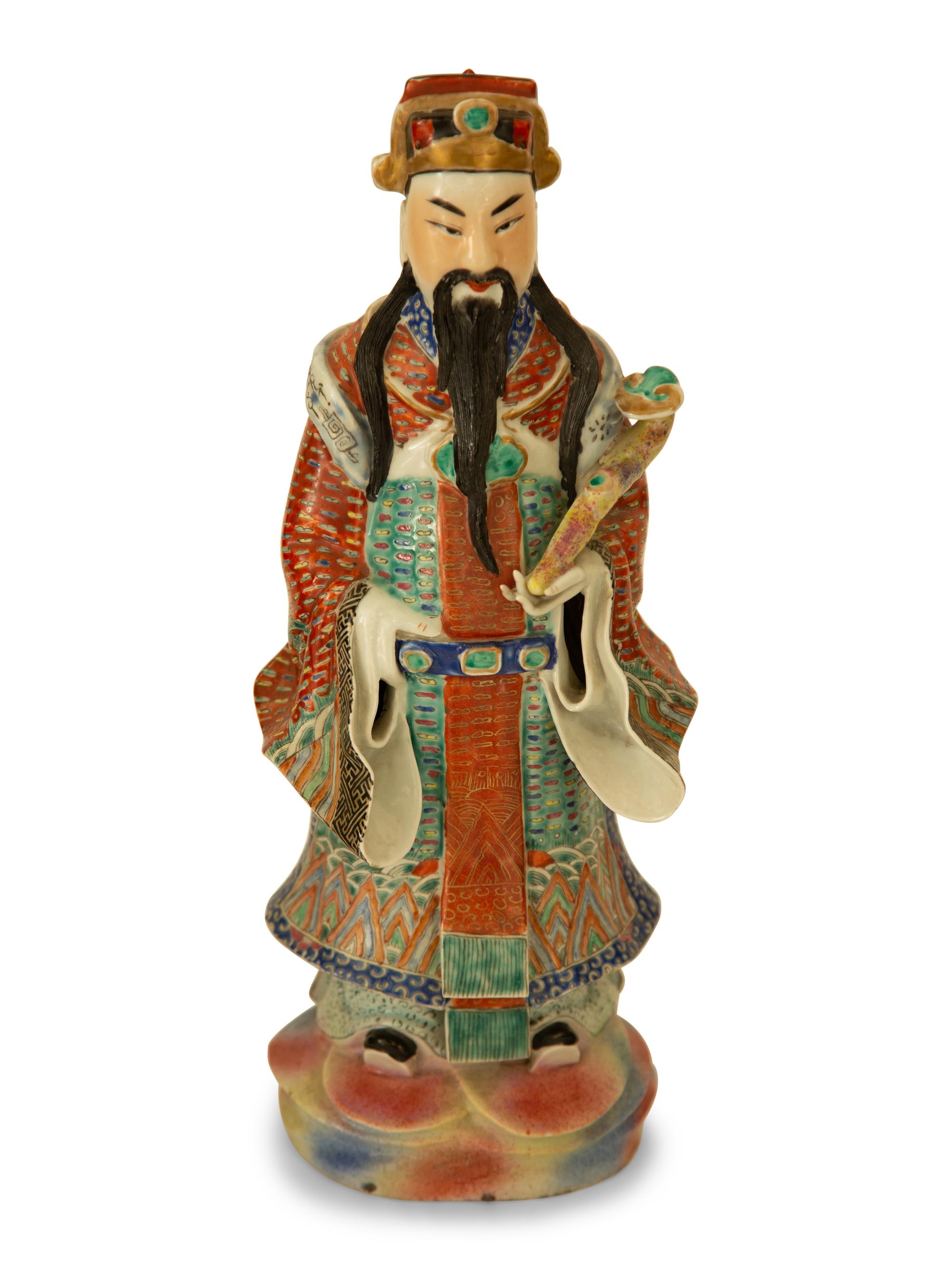 Three Chinese Porcelain Scholar Figures
