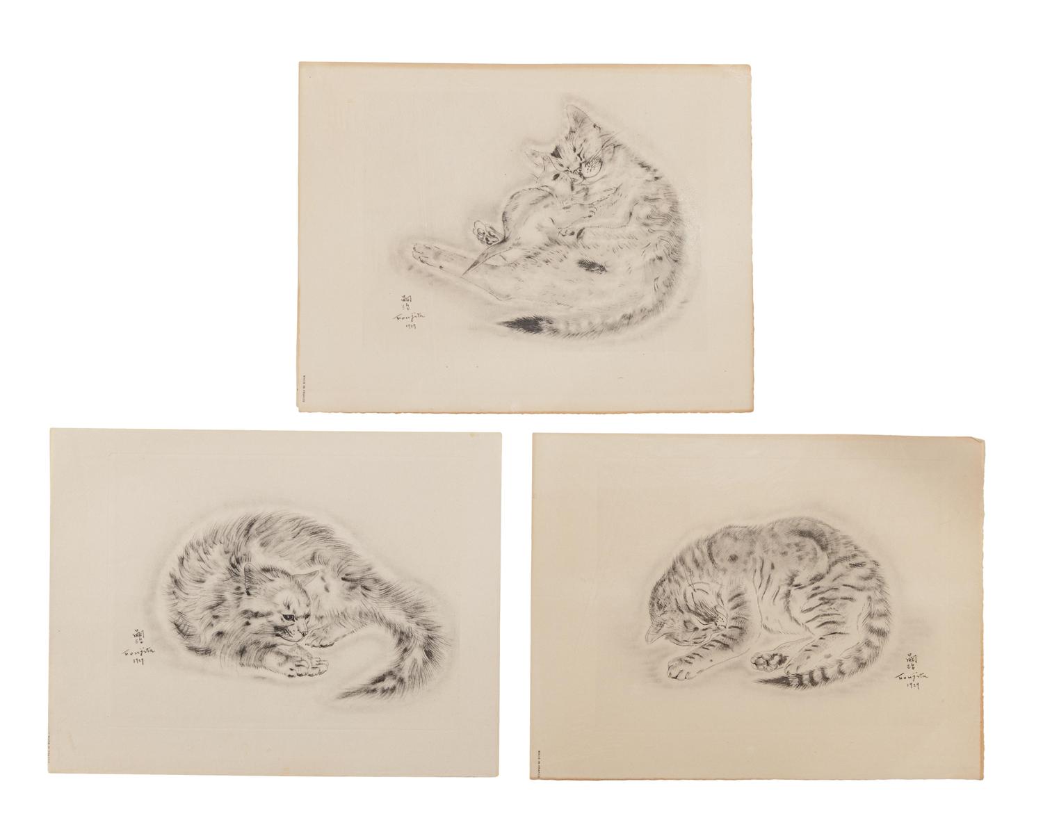 A group of nineteen prints (from A Book of Cats )