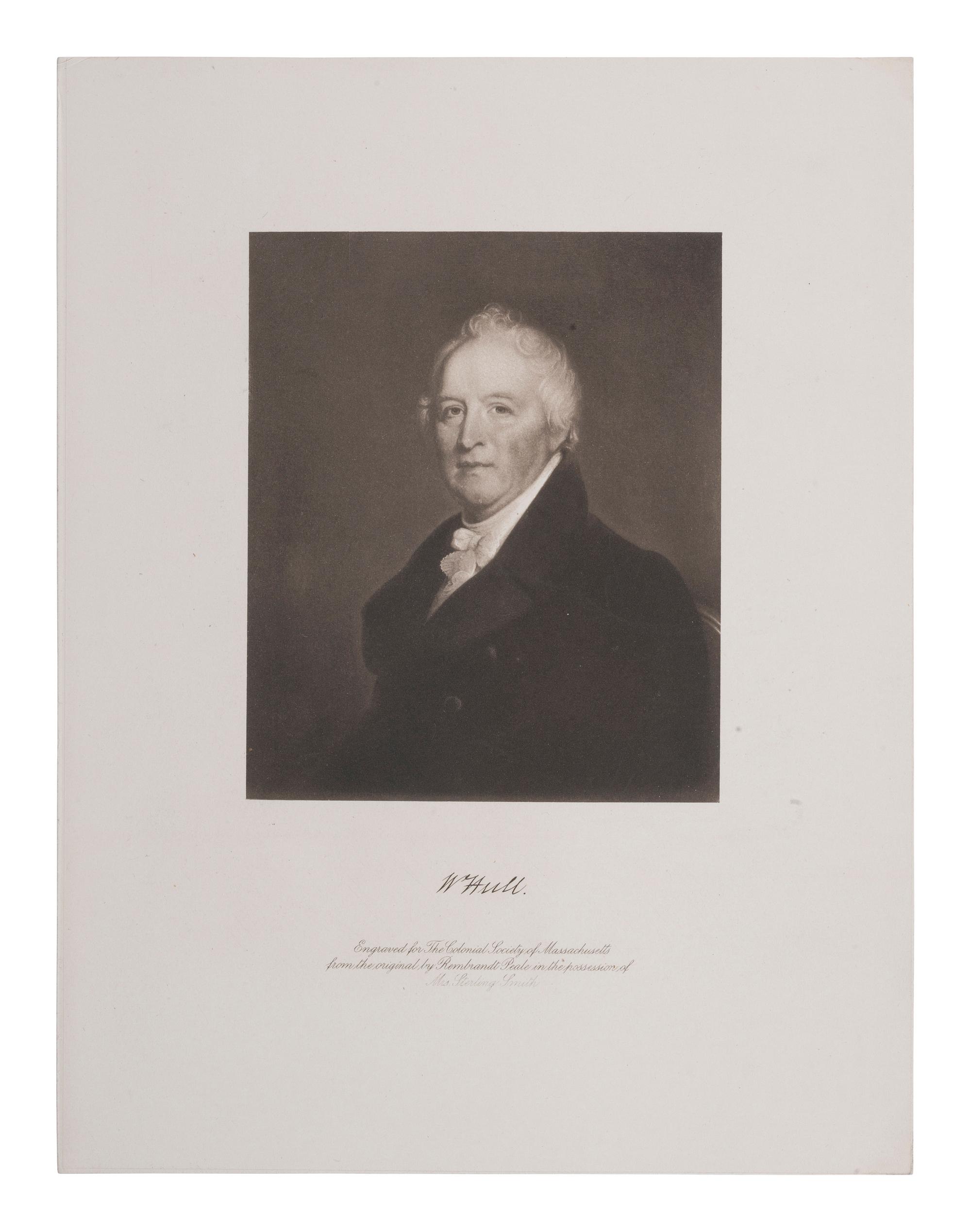[WAR OF 1812]. HULL, William (1753-1825). Letter signed ("W. Hull B. Genl. Com.g"), written in a secretarial hand, to John Tharp, Esq. Detroit, 8 August 1812.